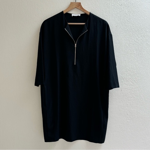 Everlane Japanese GoWeave Front Zip Mini Dress Black - Picture 6 of 6